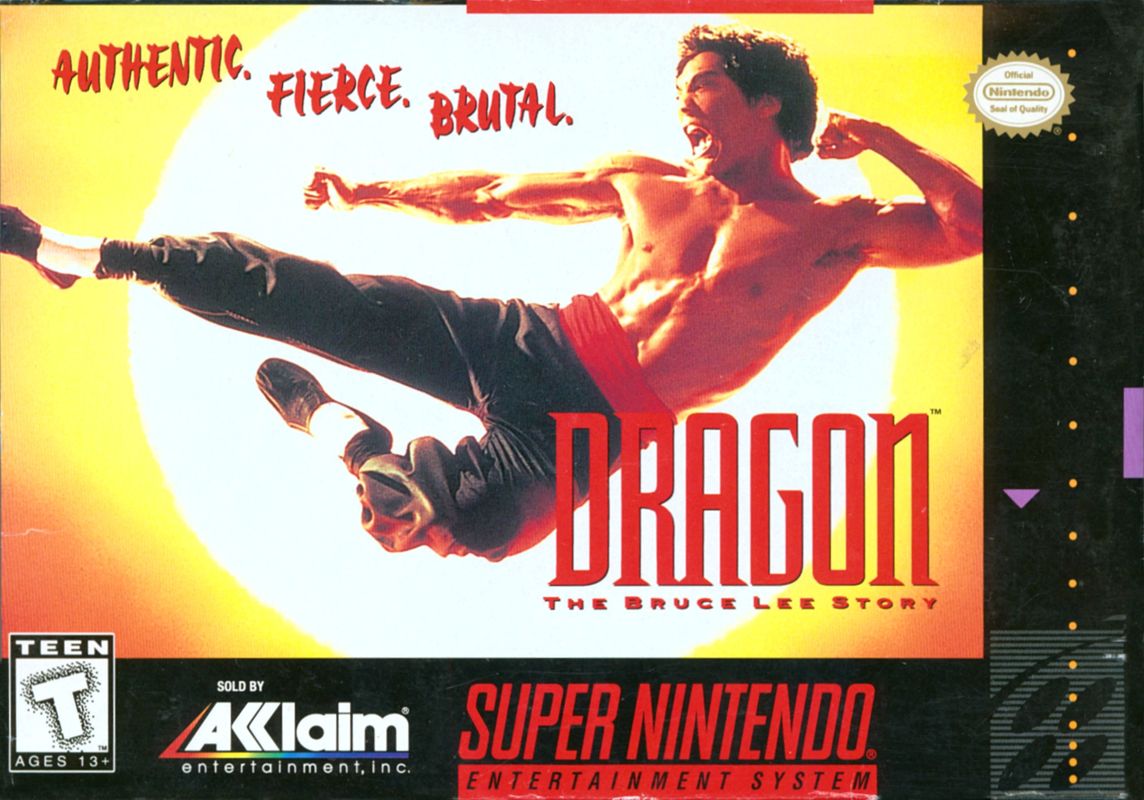 Dragon: The Bruce Lee Story box art for Sega Genesis